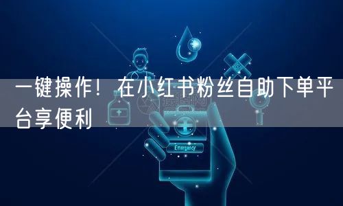 一键操作！在小红书粉丝自助下单平台享便利
